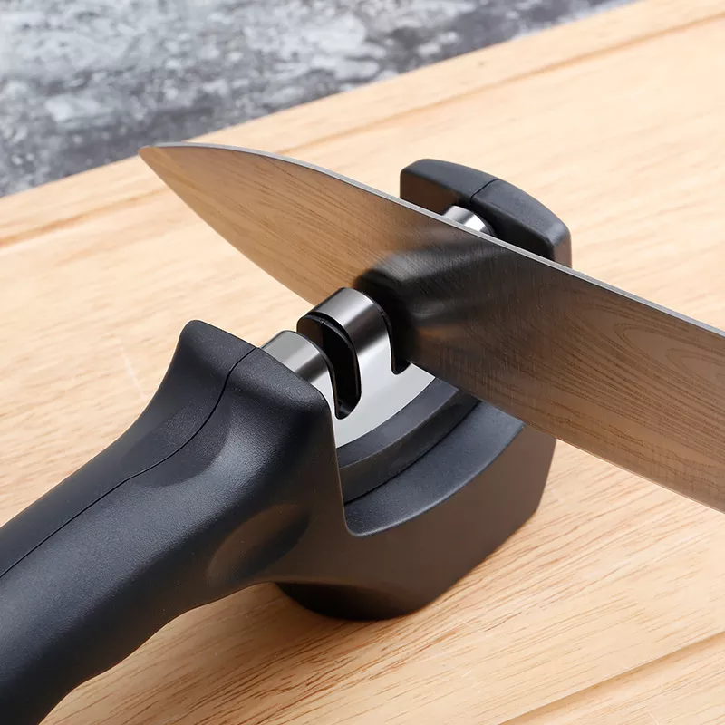 Professional Manual Sharpener with Non·Slip Base,Edge Grip Knife Sharpener, Black - Image 5